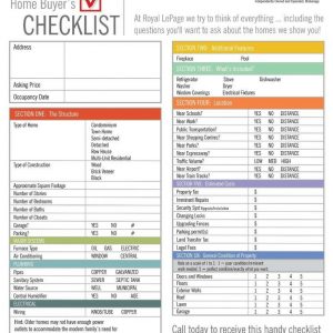 RLP Home buyers checklist